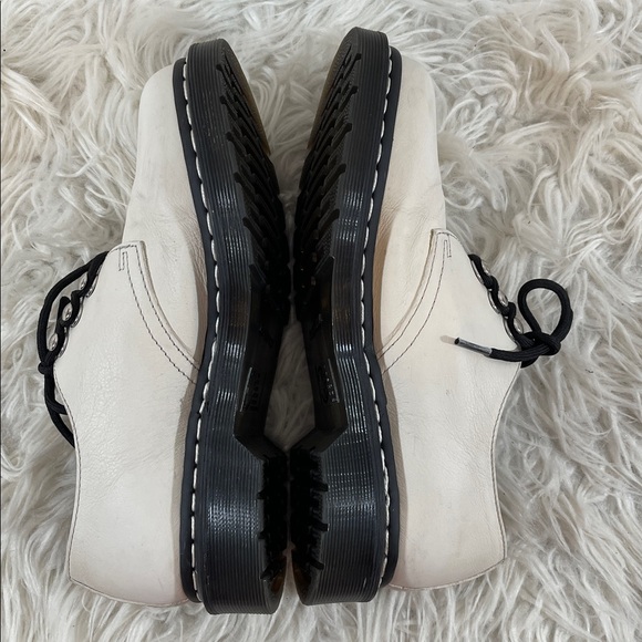 Dr. Martens 1461 HDW Ivory Oxford Hardware Leather Shoes Women’s Size 8 Unisex - Picture 9 of 12